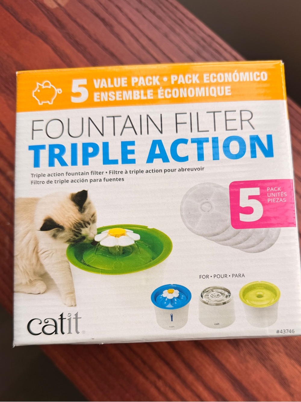 Cat Fountain Replacement Cartridge Filters - White (4 left of 5)
